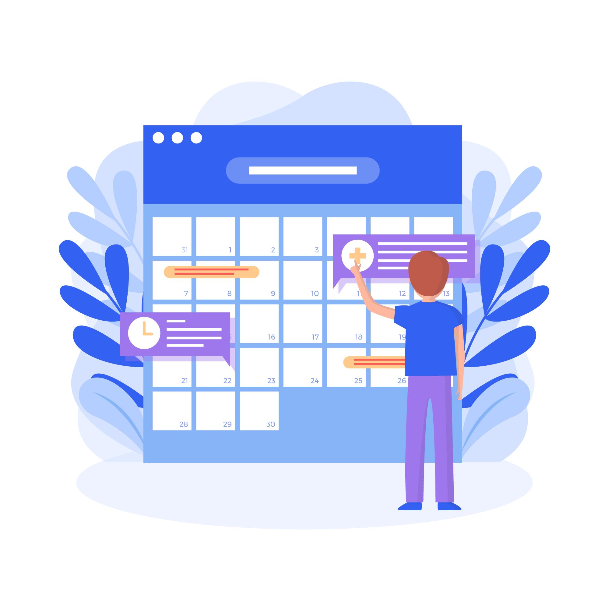 Calendar booking system